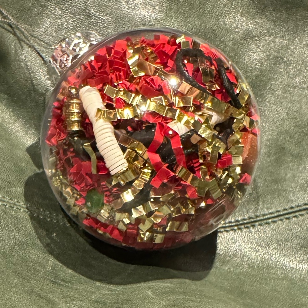 FESTIVE MYSTERY JEWELRY ORNAMENT earthy themed 5 pieces!